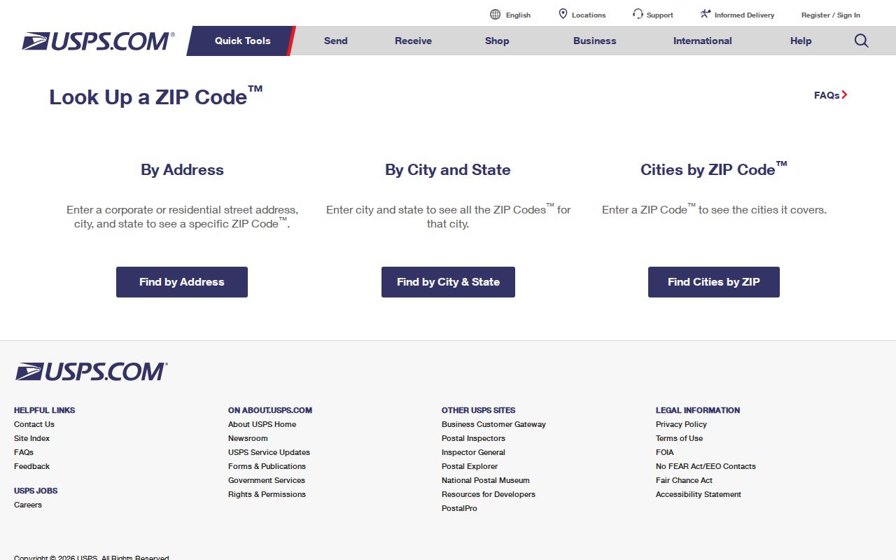 USPS ZIP lookup modes used to verify Watertown postal addresses